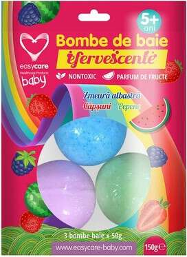 Bombe de baie pentru copii efervescente Delicious Sweets 3 buc*50g