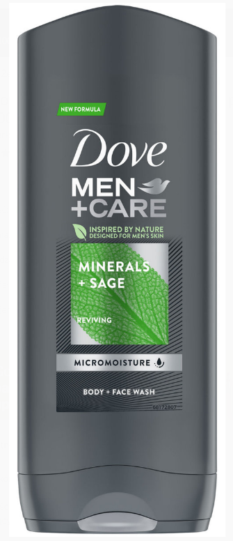 Gel de dus DOVE Men+Care Mineral & Sage, 250ml