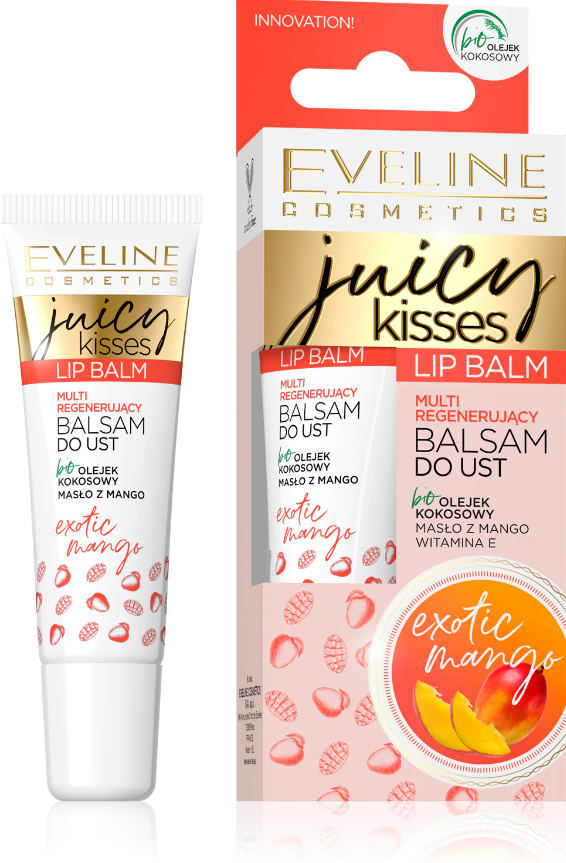 Balsam de buze EVELINE Juicy Kisses Exotic Mango, 12ml
