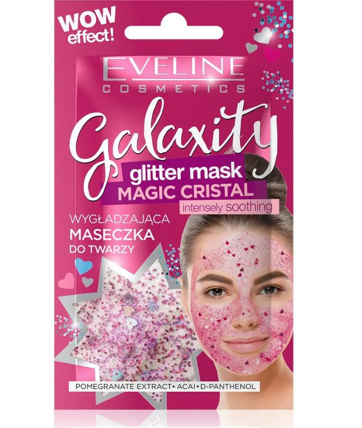 Masca de fata EVELINE Galaxity Magic Cristal Pink, 10 ml
