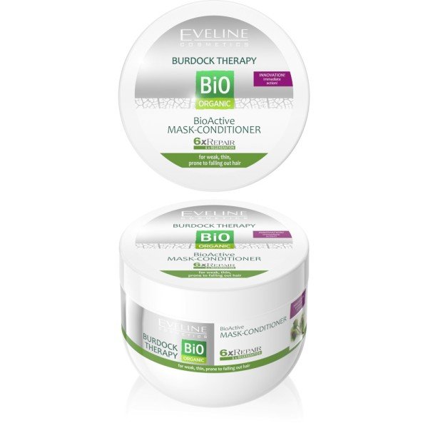 Masca de par, Eveline Cosmetics, Bio Organic Burdock Therapy, 300 ml