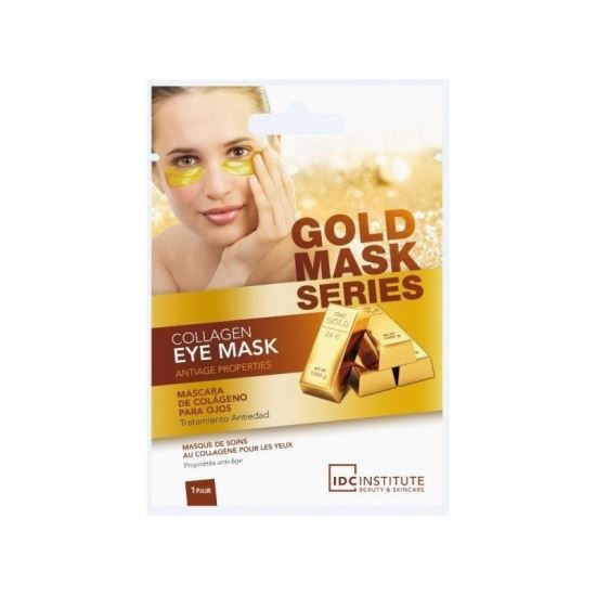 Masca pentru ochi cu efect de stralucire si anti-imbatranire Gold Collagen , tip plasturi, 8 g IDC INSTITUTE 