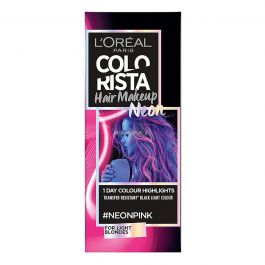 Vopsea de par temporara L'Oreal Paris Colorista Hair Makeup, Roz neon, 30 ml