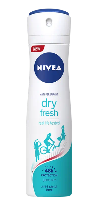 Antiperspirant Deo Spray pentru femei Nivea Dry Fresh 72h, 150ml