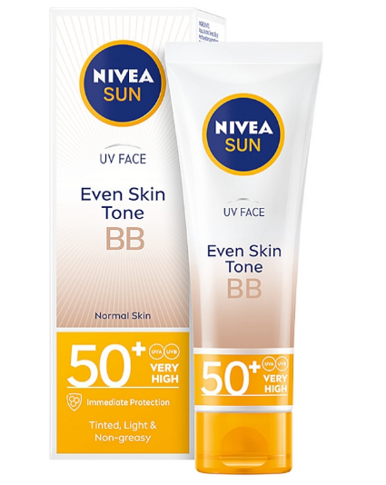 Crema BB Protectie faciala NIVEA Tono Uniforme SPF 50+,  50ml