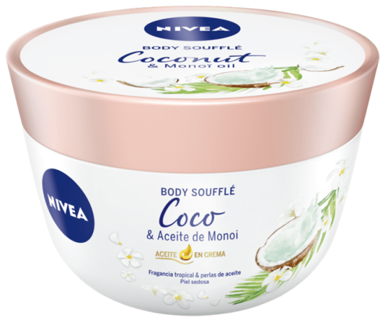 Crema de corp NIVEA Body Souffle Coconut Monoi Oil,  200ml