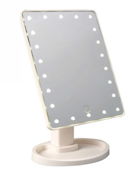 Oglinda cosmetica iluminata cu 16 LED Make Up touch