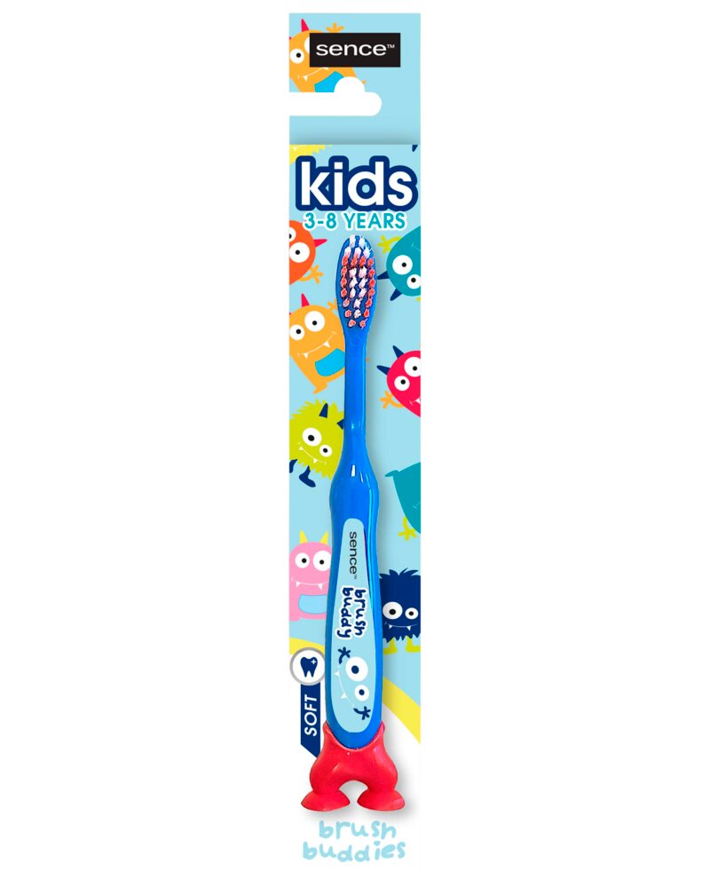 Periuta de dinti pentru copii Soft SENCE 3-8 ani, albastru, 1buc