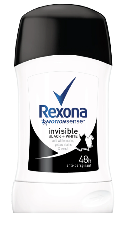Antipersirant Stick REXONA Invisible Black & White, 40ml