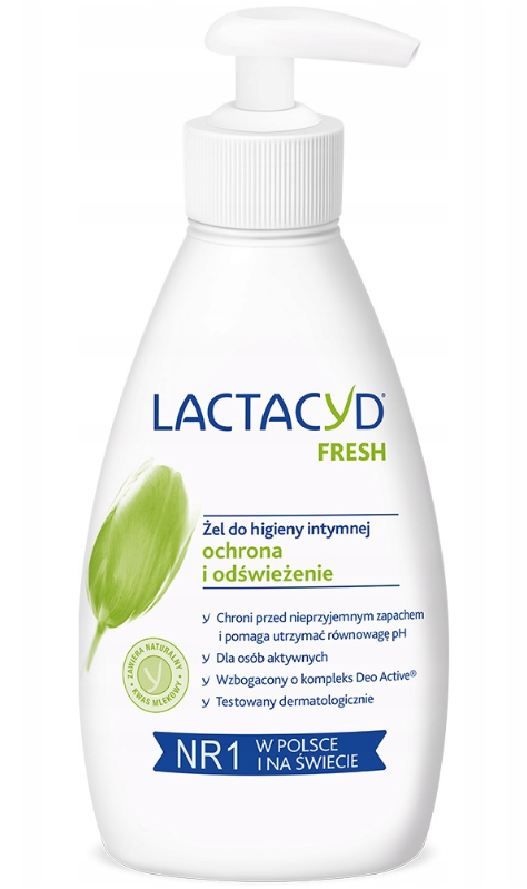 Sapun lichid intim cu pompa LACTACYD Fresh, 200ml