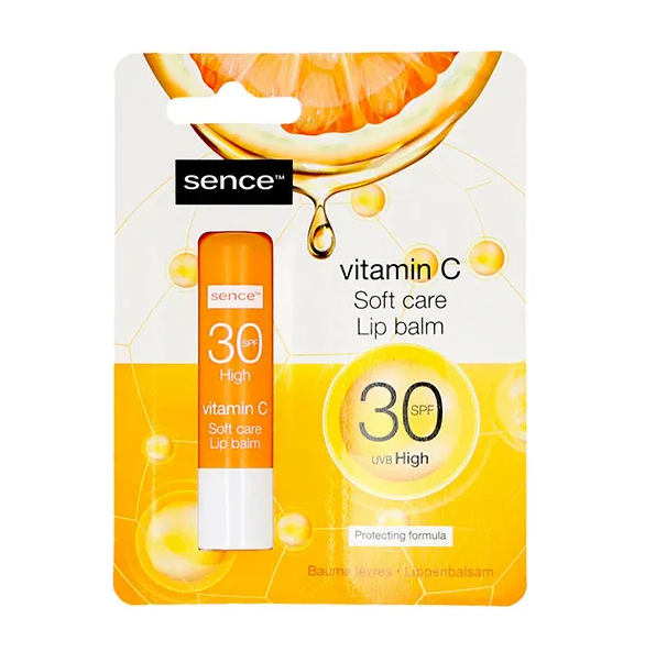 Balsam de buze cu Vitamina C SENCE Soft Care SPF 30, 4,35g