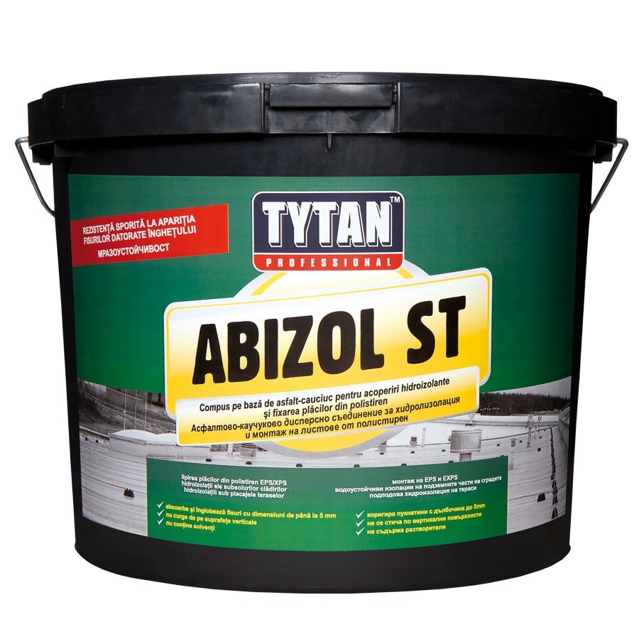 Adezivi termosistem - Adeziv bituminos pentru lipirea polistirenului Abizol ST Tytan Professional 18kg, https:maxbau.ro