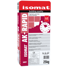 Adezivi placari ceramice - Fast-setting cement-based tile adhesive AK Rapid grey Isomat 25 kg, https:maxbau.ro