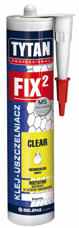 Mounting adhesives - FIX2 CLEAR Tytan Professional 290ml, https:maxbau.ro
