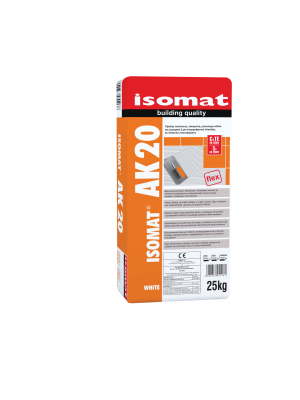 Adhesives ceramic tiles - Flexible adhesive for tiles and tiles inside and outside Isomat AK 20 Gray, 25 kg, https:maxbau.ro