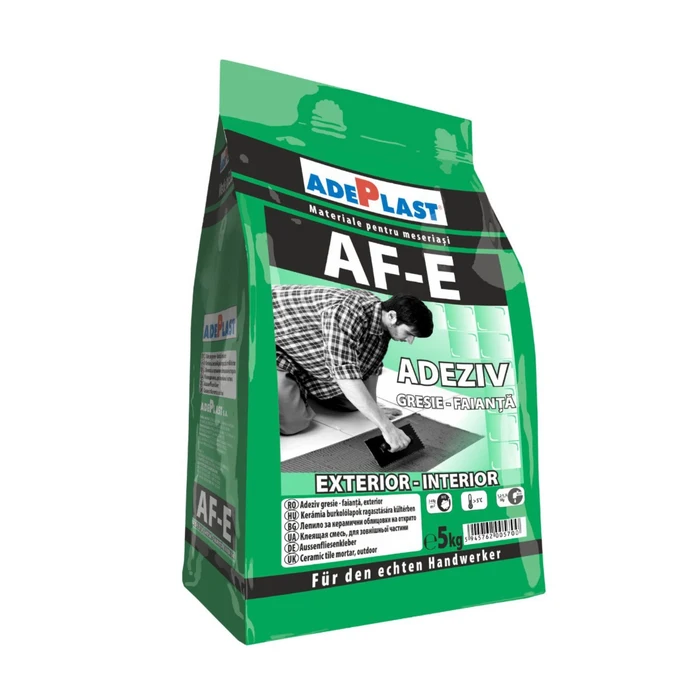 Adhesives ceramic tiles - Adhesive for ceramic cladding AF-E Adeplast 5 kg, https:maxbau.ro