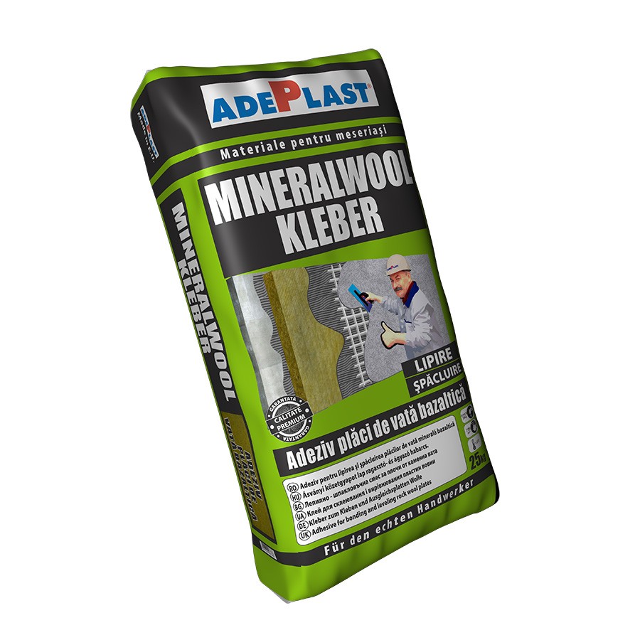 Thermosystem adhesives - Adhesive for basaltic wool Adeplast Mineralwool Kleber 25 kg, https:maxbau.ro