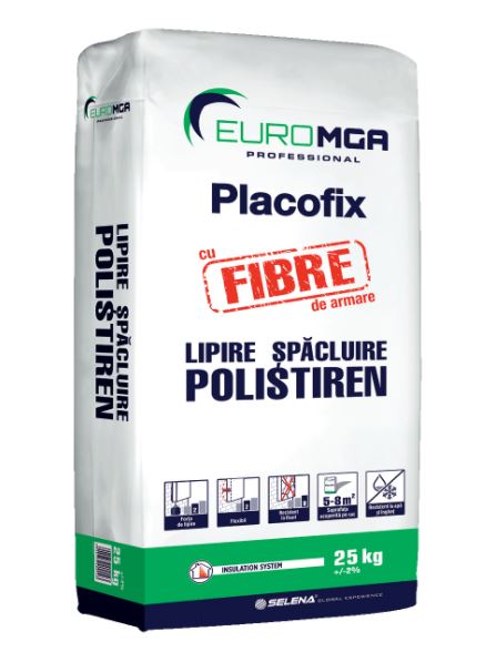 Thermosystem adhesives - Adhesive Placofix Fiber Reinforcement EuroMGA 25kg, maxbau.ro