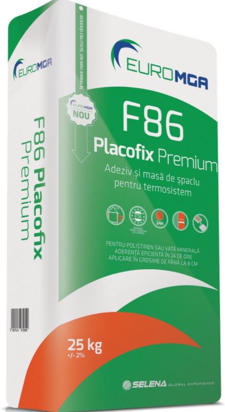 Thermosystem adhesives - Adhesive Placofix Premium F86 EuroMGA 25kg, maxbau.ro