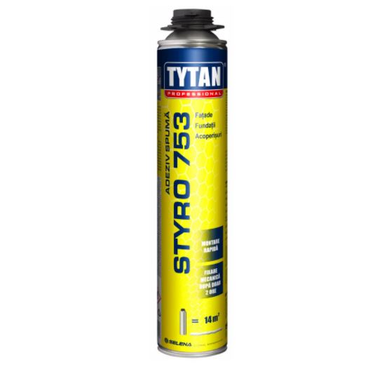 Thermosystem adhesives - Adhesive foam Styro 753 Tytan Professional 750ml, maxbau.ro