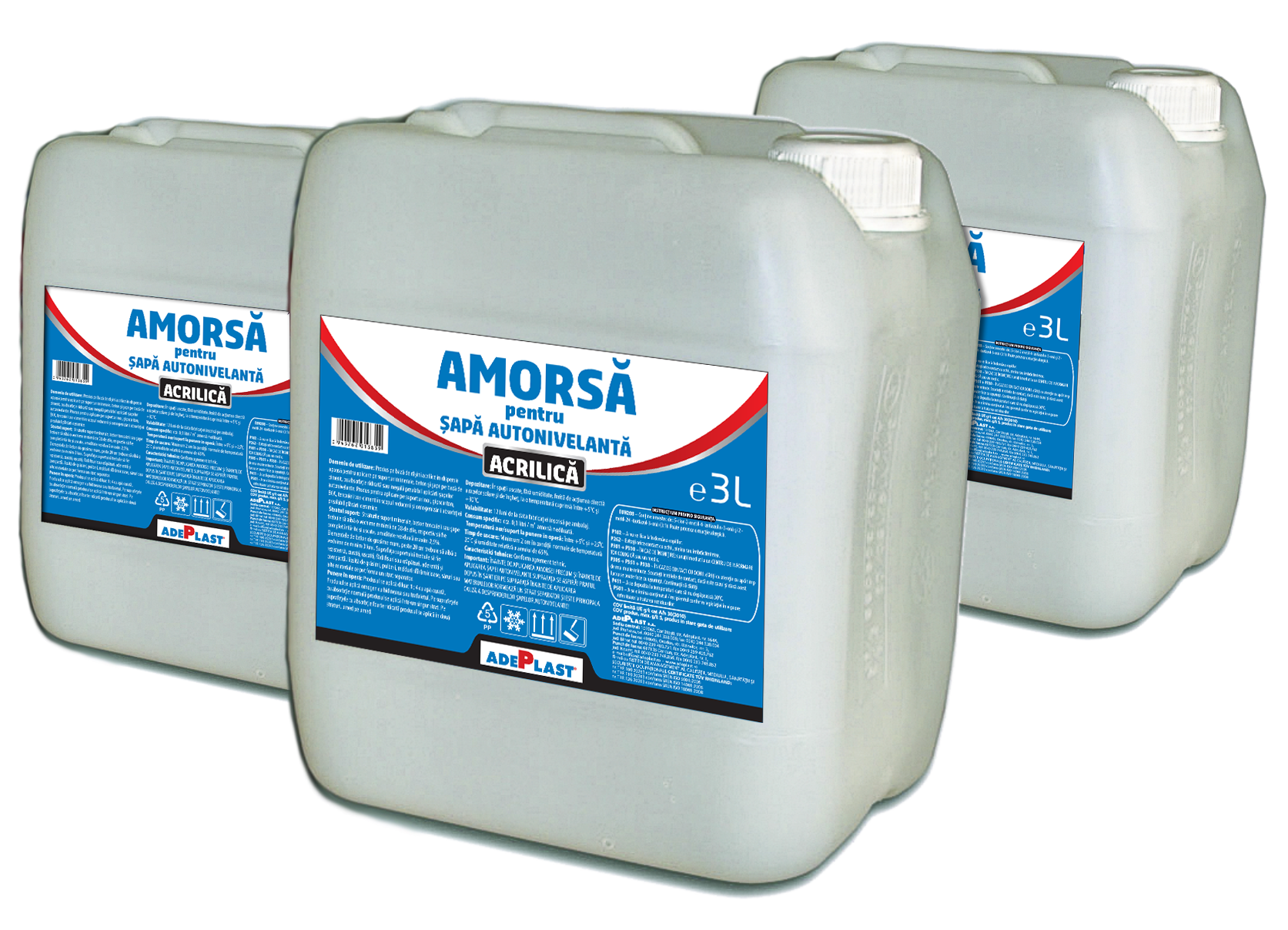 Amorse pentru vopseluri - Amorsa acrilica pentru sapa autonivelanta Adeplast 3 L, maxbau.ro