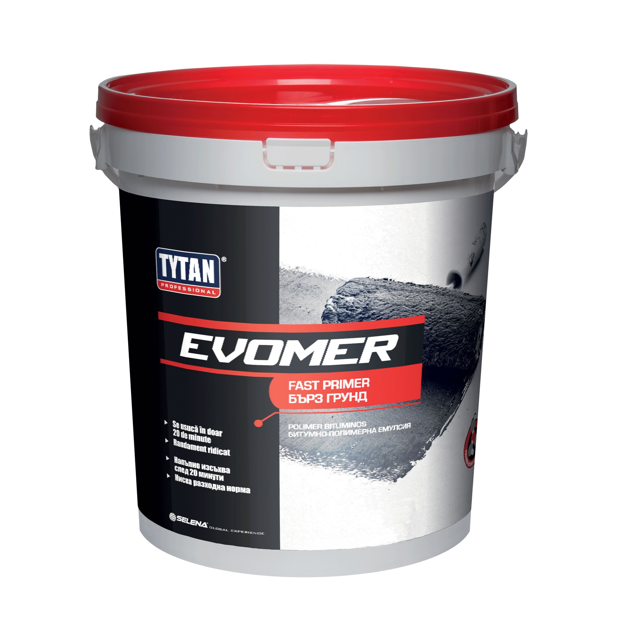 Products for waterproofing and sealing - Quick primer Evomer Fast Primer Tytan Professional for roof waterproofing 18kg, maxbau.ro