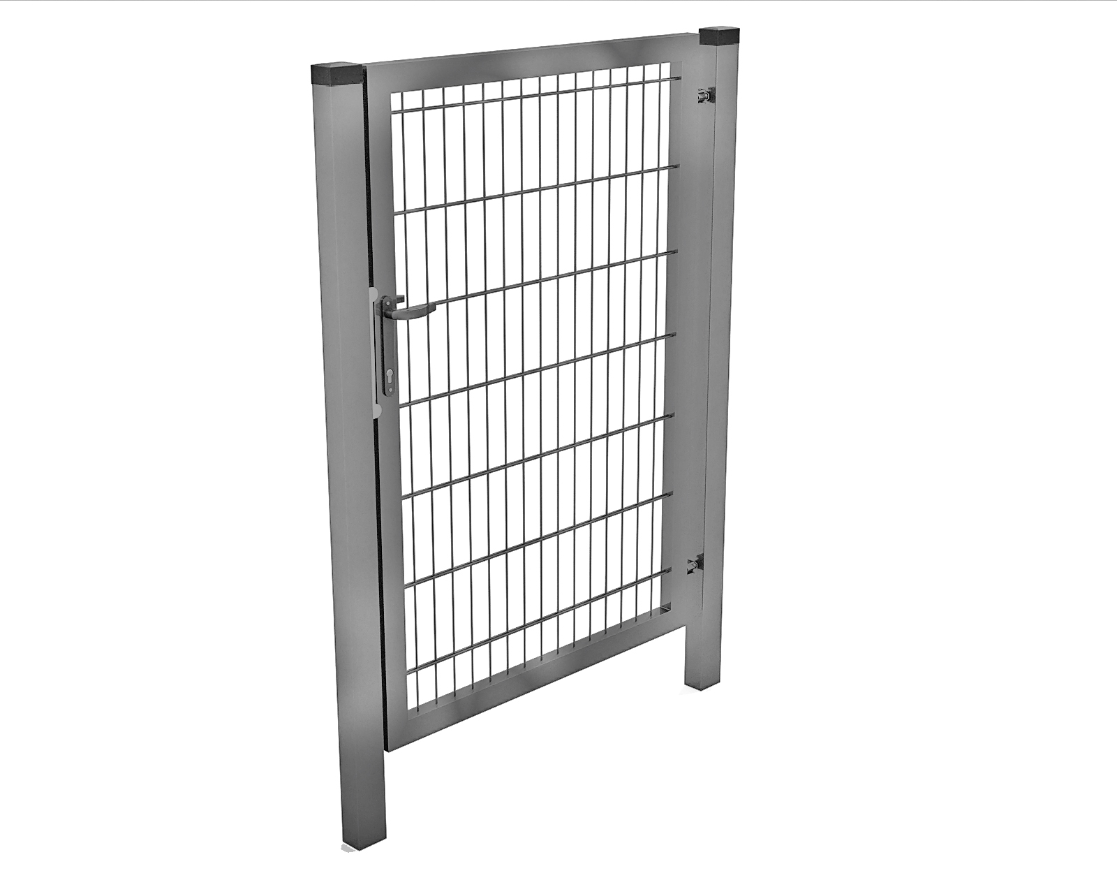 Fence gates - Single Gray Fence Assembly 2.0 x 1.0 m ECO, https:maxbau.ro