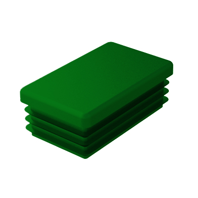 Poles and fence accessories - Green cover for fence pole 40 x 60 mm, https:maxbau.ro