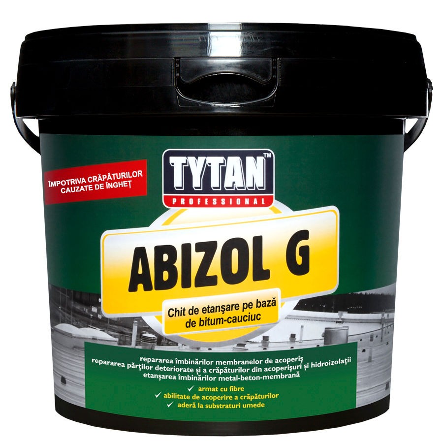 Produse pentru hidroizolatii si etansari - Chit de etansare pe baza de bitum-cauciuc Abizol G Tytan Professional 1kg, maxbau.ro
