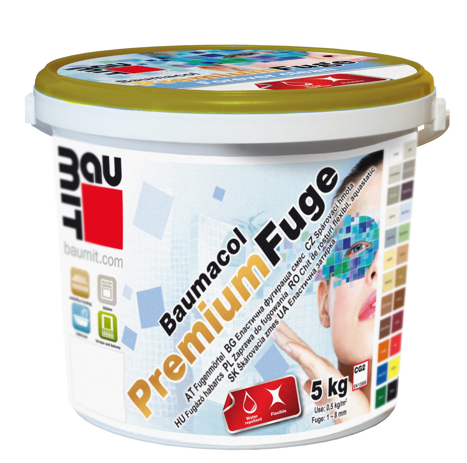 Joints - Baumit PremiumFuge Carbon 5kg joint putty, maxbau.ro