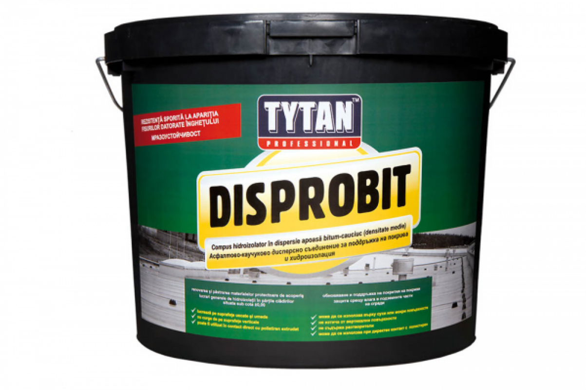 Produse pentru hidroizolatii si etansari - Compus hidroizolator Disprobit Tytan Professional 10kg, maxbau.ro