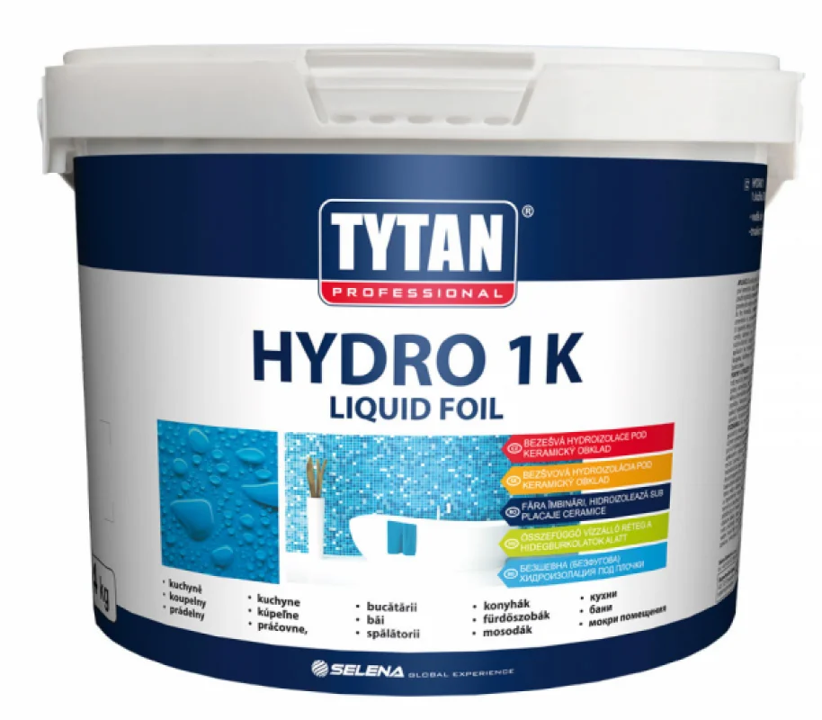 Produse pentru hidroizolatii si etansari - Folie lichida hidroizolanta HYDRO 1K Tytan Professional 4kg, maxbau.ro