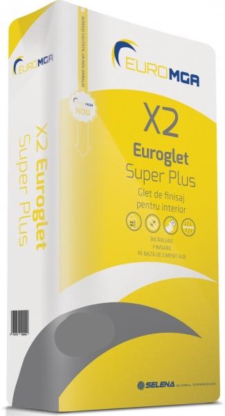 Plasters - Indoor Finish Glet X2 Super Plus EuroMGA 5kg, maxbau.ro