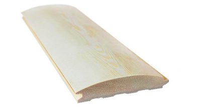Wood paneling - Semi-round wood paneling 20mm thickness, 96 x 4000 mm, class AB, https:maxbau.ro