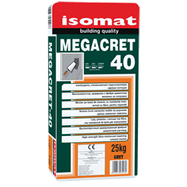 Special Cement Grout - cement grout reinforced with fiber for repair Megacret-40 Isomat 25kg, https:maxbau.ro