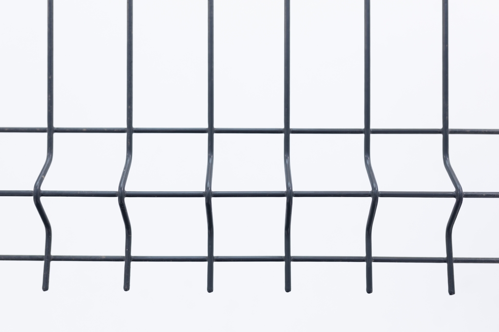 Panouri de gard bordurat zincat - Panou gard bordurat zincat plastifiat antracit, 4.2 mm grosime, 1200 x 2000 mm, maxbau.ro