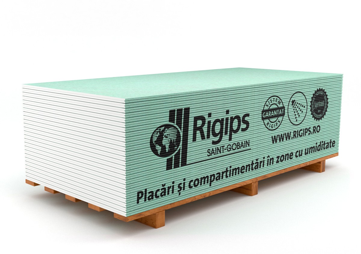 Common drywall tiles - Rigips RBI 12.5 x 1200 x 2600 mm, maxbau.ro