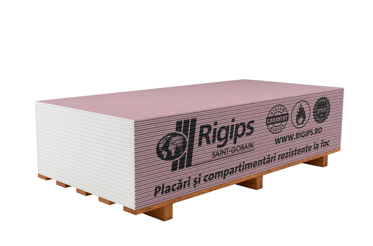 Placi gips carton uzuale - Placa gips carton Rigips RF XW 12.5 x 1200 x 2600 mm, maxbau.ro