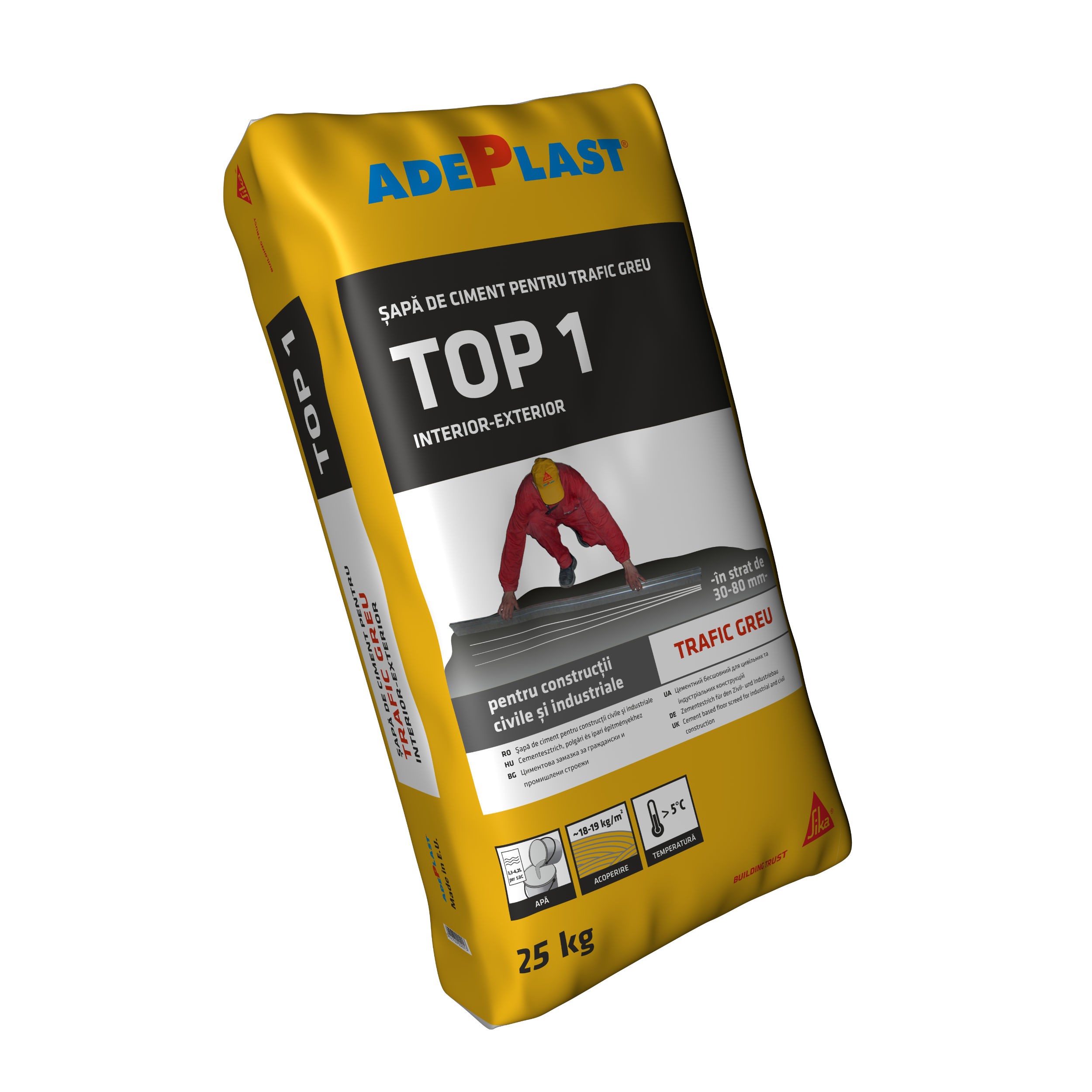 Equalization screed - Adeplast Top 1 Equalization Screed for Heavy Traffic 30 kg, https:maxbau.ro