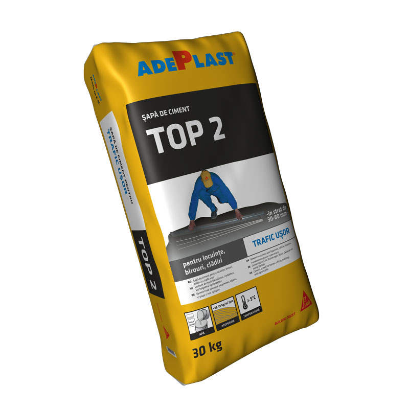 Equalization screed - Adeplast Top 2 Equalization Screed for Light Traffic 30 kg, https:maxbau.ro
