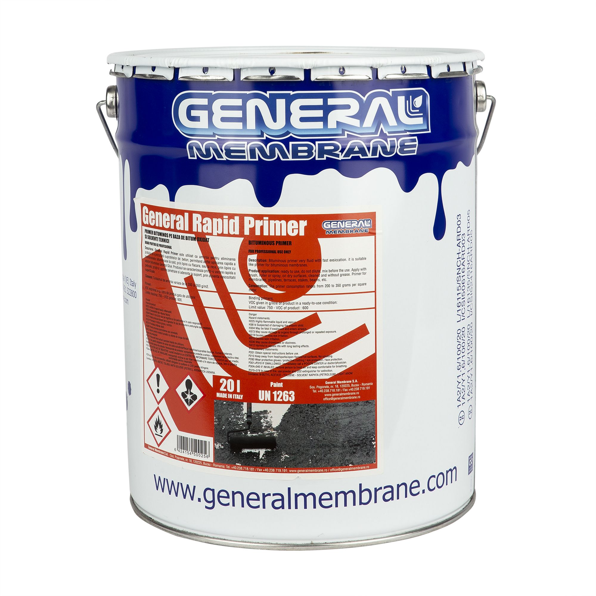 Products for waterproofing and sealing - GM General Rapid Primer Bituminous Solution 20L, https:maxbau.ro