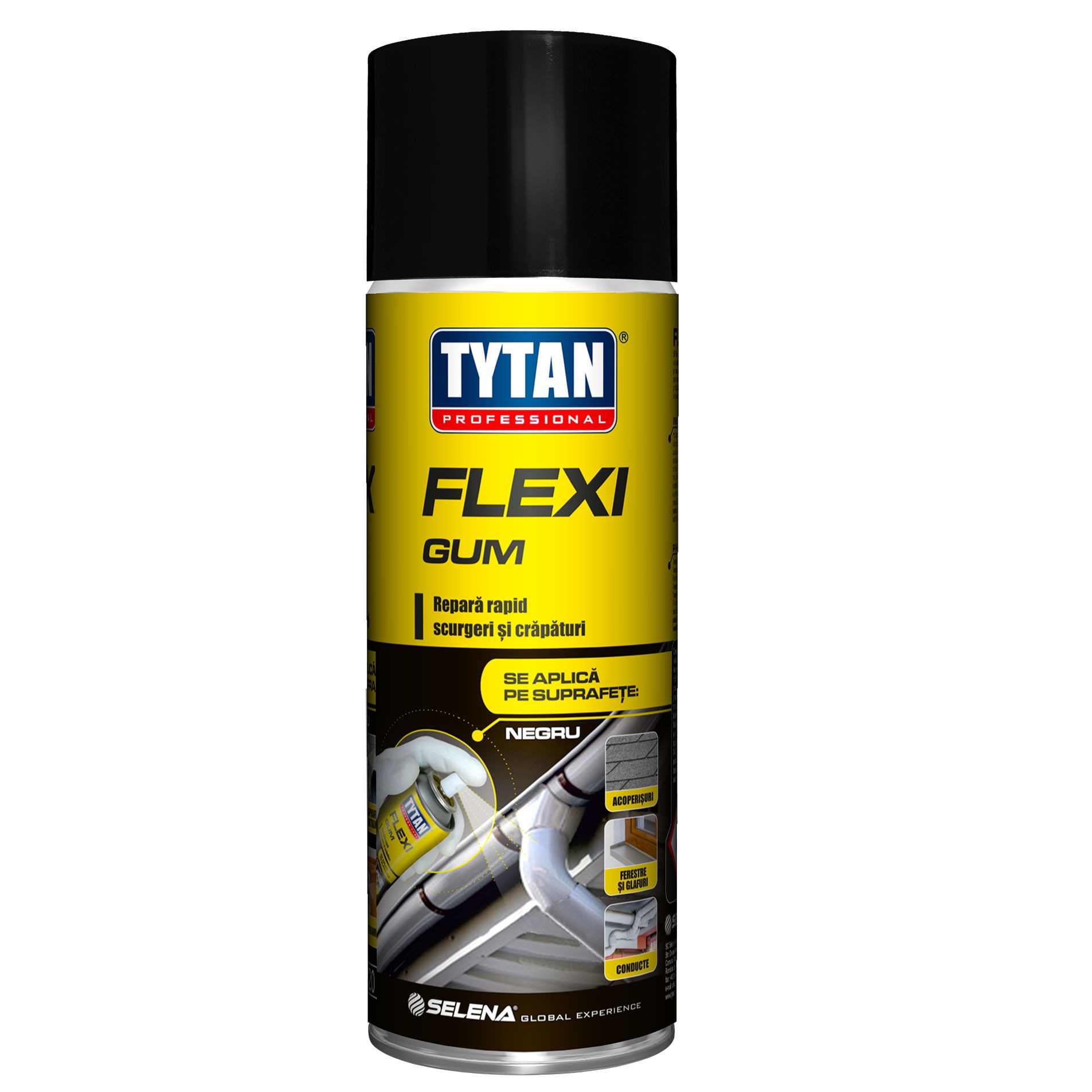 Produse pentru hidroizolatii si etansari - Spray hidroizolatie Flexi Gum din cauciuc lichid Tytan Professional 400ml, https:maxbau.ro