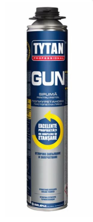 Spume poliuretanice - Spuma poliuretanica de pistol Gun, Tytan Professional, 750ml, maxbau.ro