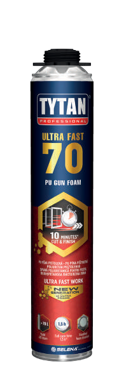 Polyurethane foams - Ultra Fast 70 Polyurethane Gun Foam, Tytan Professional, 870ml, maxbau.ro