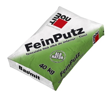 Fine Plasters - Fine white plaster for interior Baumit FeinPutz 40KG, https:maxbau.ro