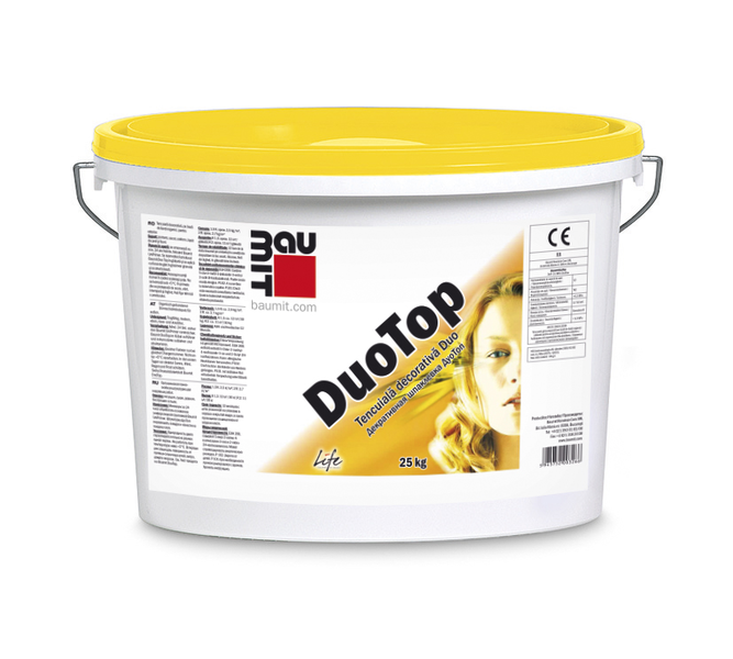 Decorative plasters - Decorative plaster Baumit DuoTop 1.5K 25KG (11795), https:maxbau.ro