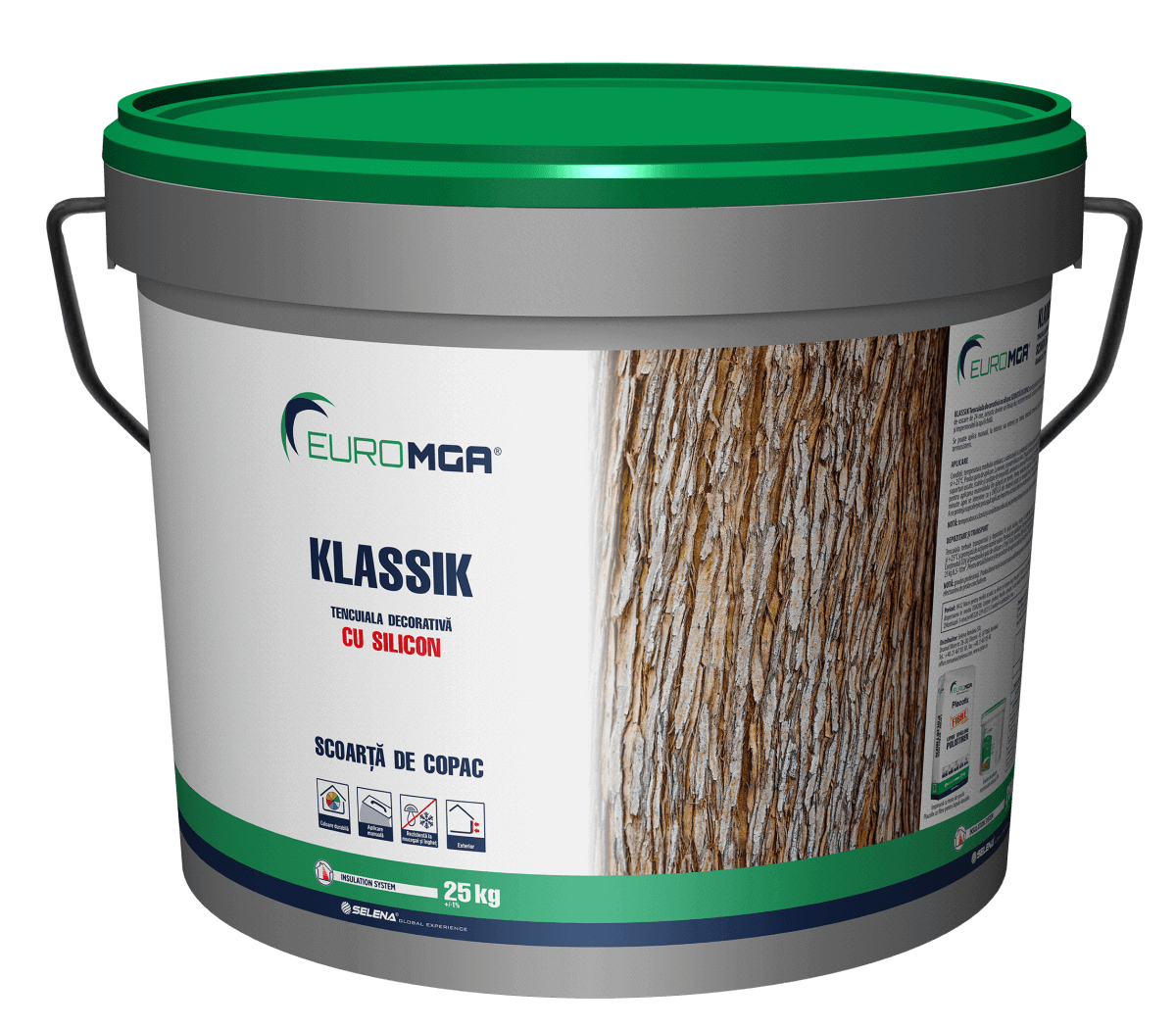 Decorative plasters - KLASSIK EuroMGA K20 Silicone Decorative Plaster (Cinnamon) 25KG, https:maxbau.ro