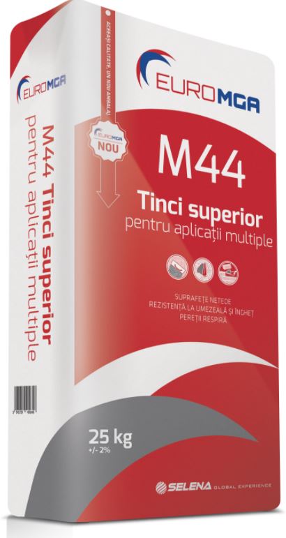 Fine Plasters - Fine white plaster  M44 for multiple applications EuroMGA 25kg, maxbau.ro
