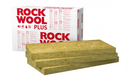 Basaltic insulation - Rockwool Frontrock Max Plus, 10 cm thick, 1200 x 600 mm, maxbau.ro