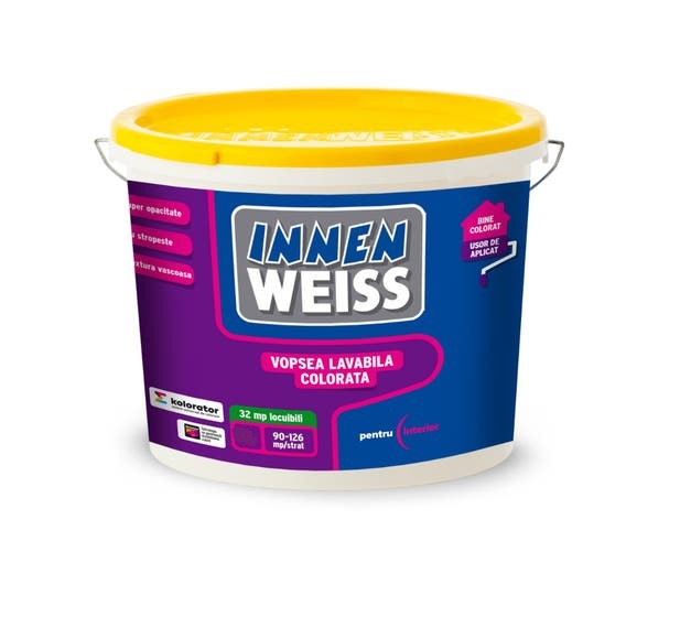 Paints - Colorful washable paint Fabryo InnenWeiss interior/exterior 15L, https:maxbau.ro